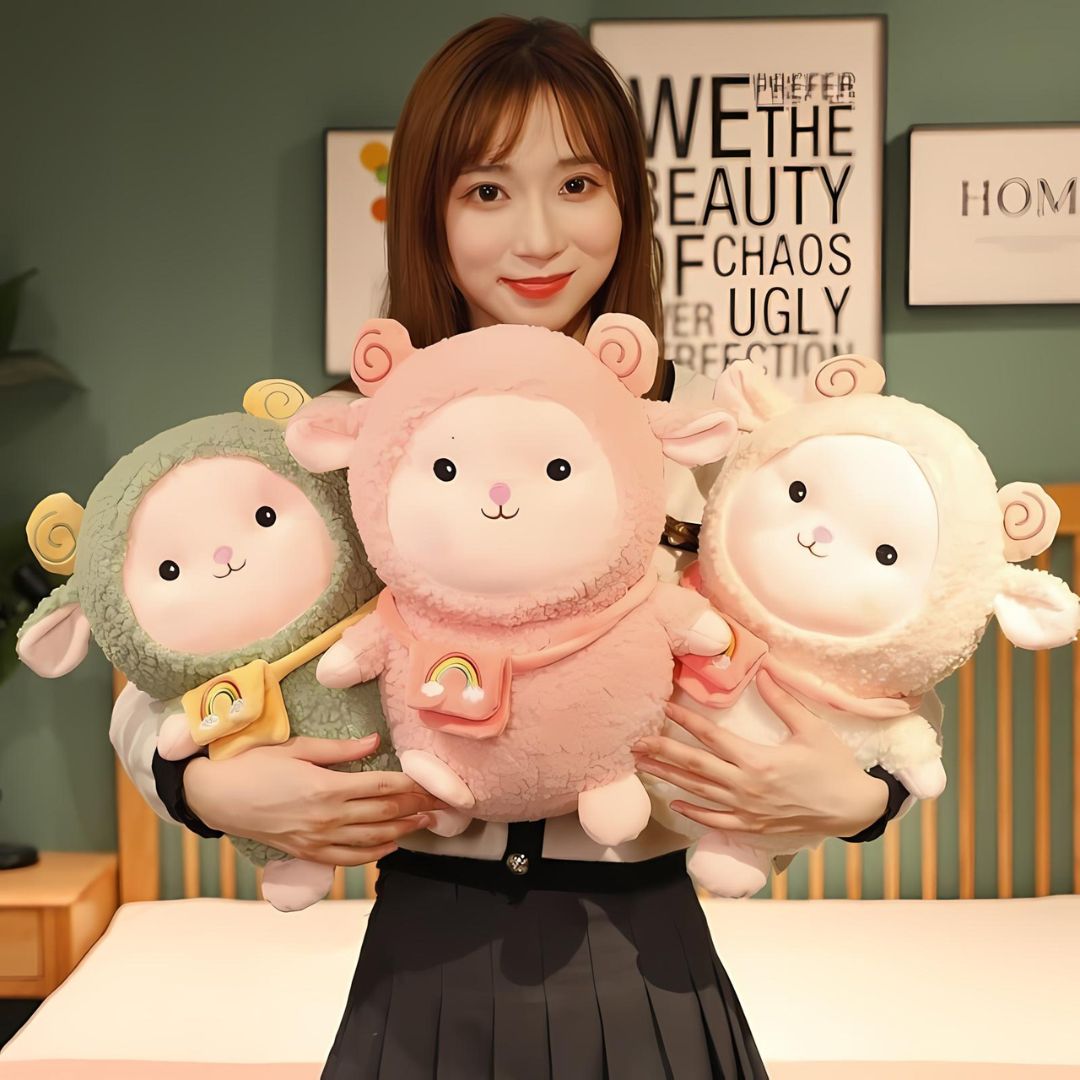 Sheep with Sling Bag Soft Toy - Tinyminymo