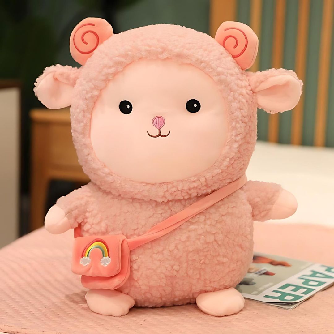 Sheep with Sling Bag Soft Toy - Tinyminymo