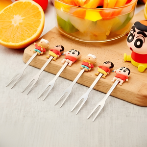 Shin-chan Fork Set - Set of 6 - Tinyminymo