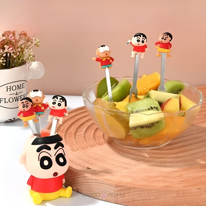 Shin-chan Fork Set - Set of 6 - Tinyminymo