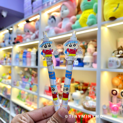 Two White Shin-chan themed Pens - Tinyminymo