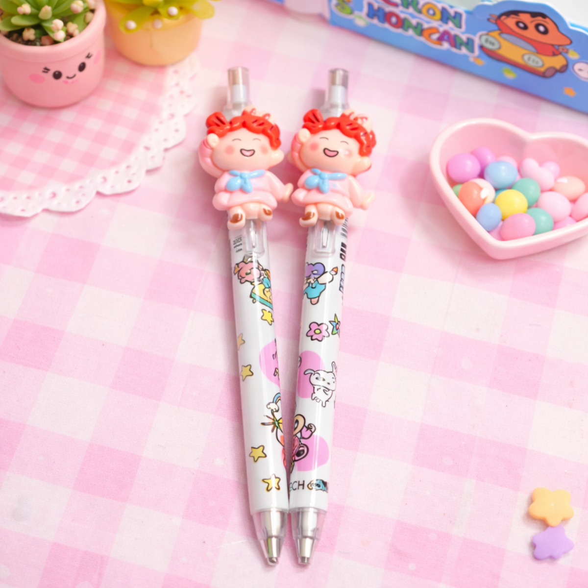 White Color Shin-chan Pencil - Tinyminymo 