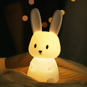 Sitting Bunny Silicone Night Light - Tinyminymo