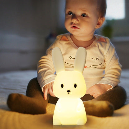 Sitting Bunny Silicone Night Light - Tinyminymo