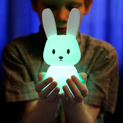 Sitting Bunny Silicone Night Light - Tinyminymo