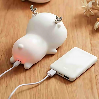 Sleeping Reindeer Silicone Night Light - Tinyminymo