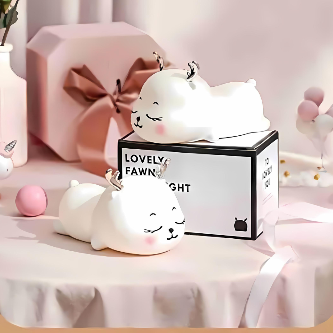 Sleeping Reindeer Silicone Night Light - Tinyminymo