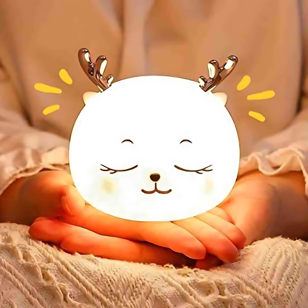 Sleeping Reindeer Silicone Night Light - Tinyminymo