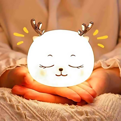 Sleeping Reindeer Silicone Night Light - Tinyminymo
