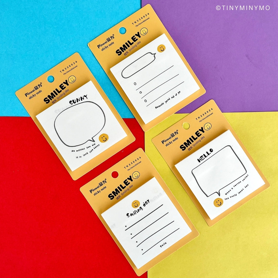 Buy Smiley Sticky Notes | Online from Tinyminymo – TinyMinyMo