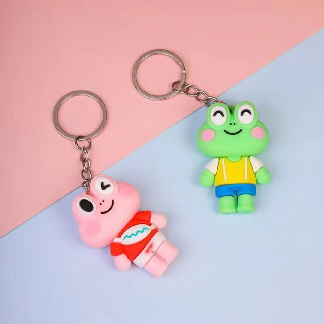 Smiling Frog Keychain without Lanyard - Tinyminymo