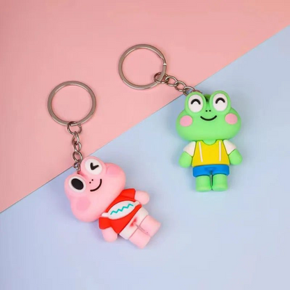 Smiling Frog Keychain without Lanyard - Tinyminymo