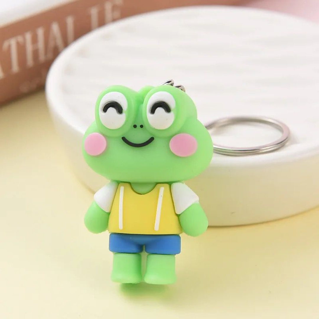 Smiling Frog Keychain without Lanyard - Tinyminymo