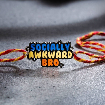 Socially Awkward Bro Metal Rakhi -Tinyminymo