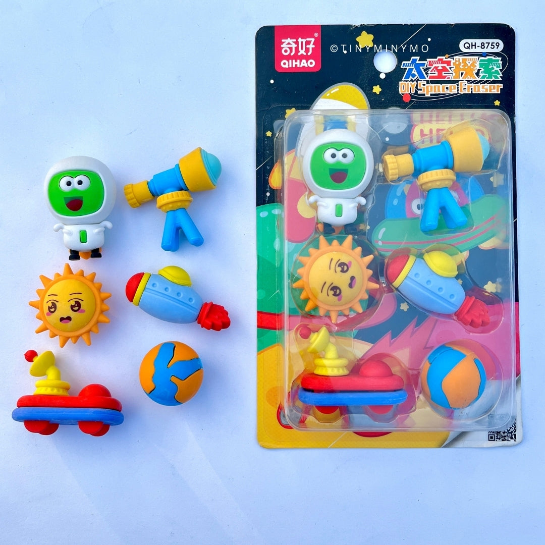 Space Eraser - Set of 6 - Tinyminymo
