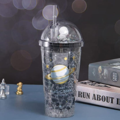 Space and Astronaut Sipper with Straw - Tinyminymo 