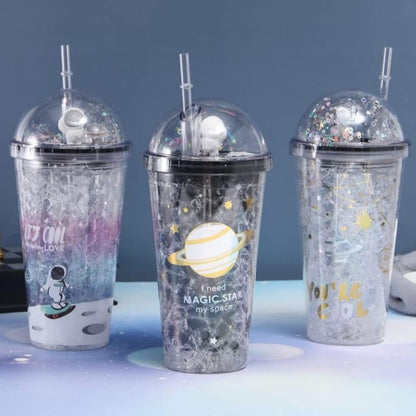 Space and Astronaut Sipper with Straw - Tinyminymo 
