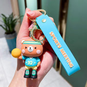 Sports Bear 3D Keychain - Tinyminymo