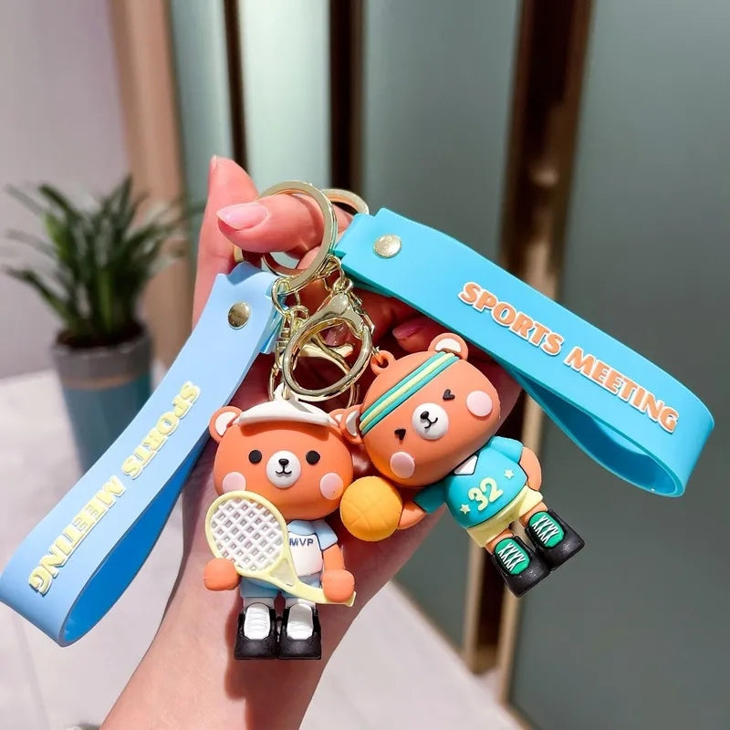 Sports Bear 3D Keychain - Tinyminymo