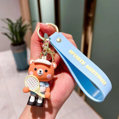 Sports Bear 3D Keychain - Tinyminymo