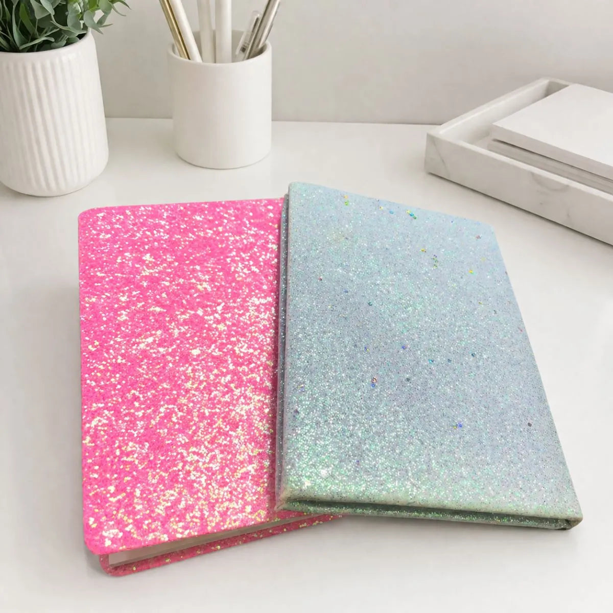 Two Glitter Unicorn Notebooks - Tinyminymo
