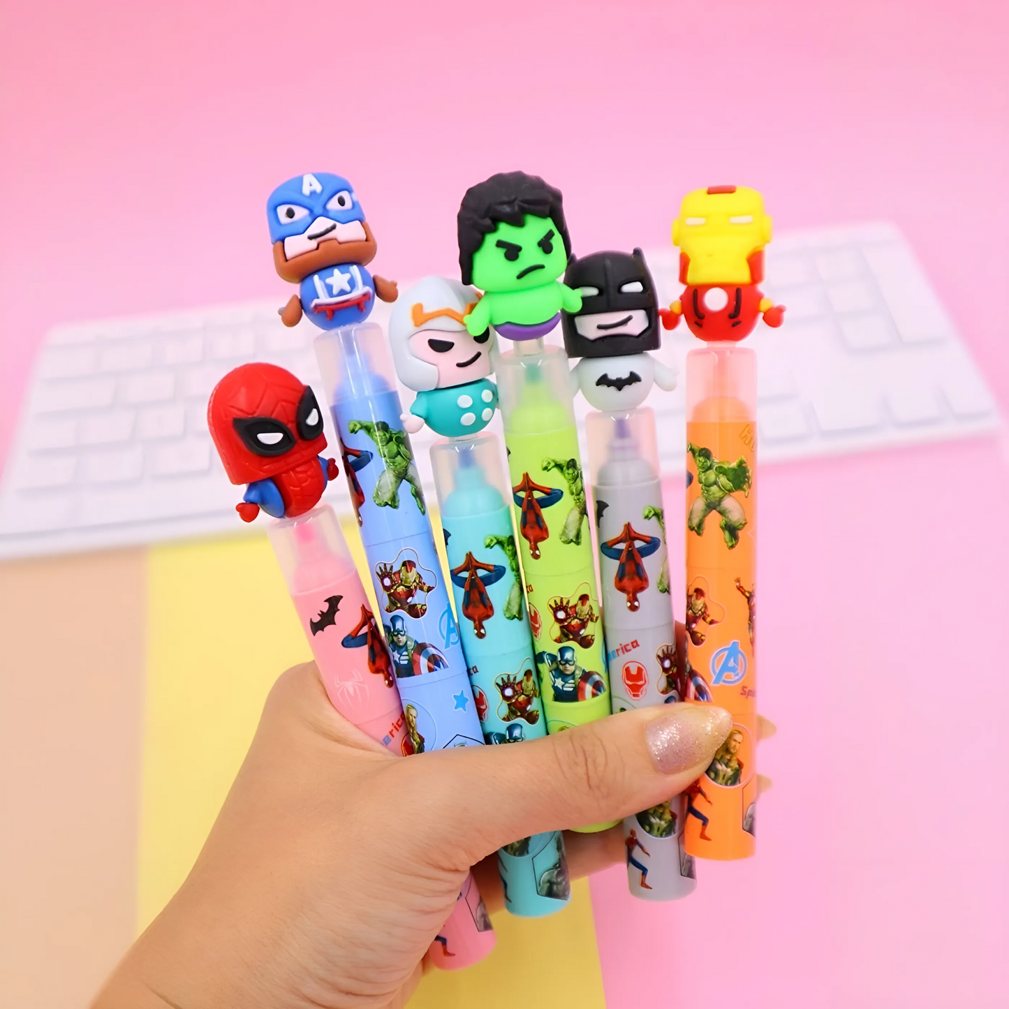 Stackable Superhero Highlighter - Set of 3 - Tinyminymo