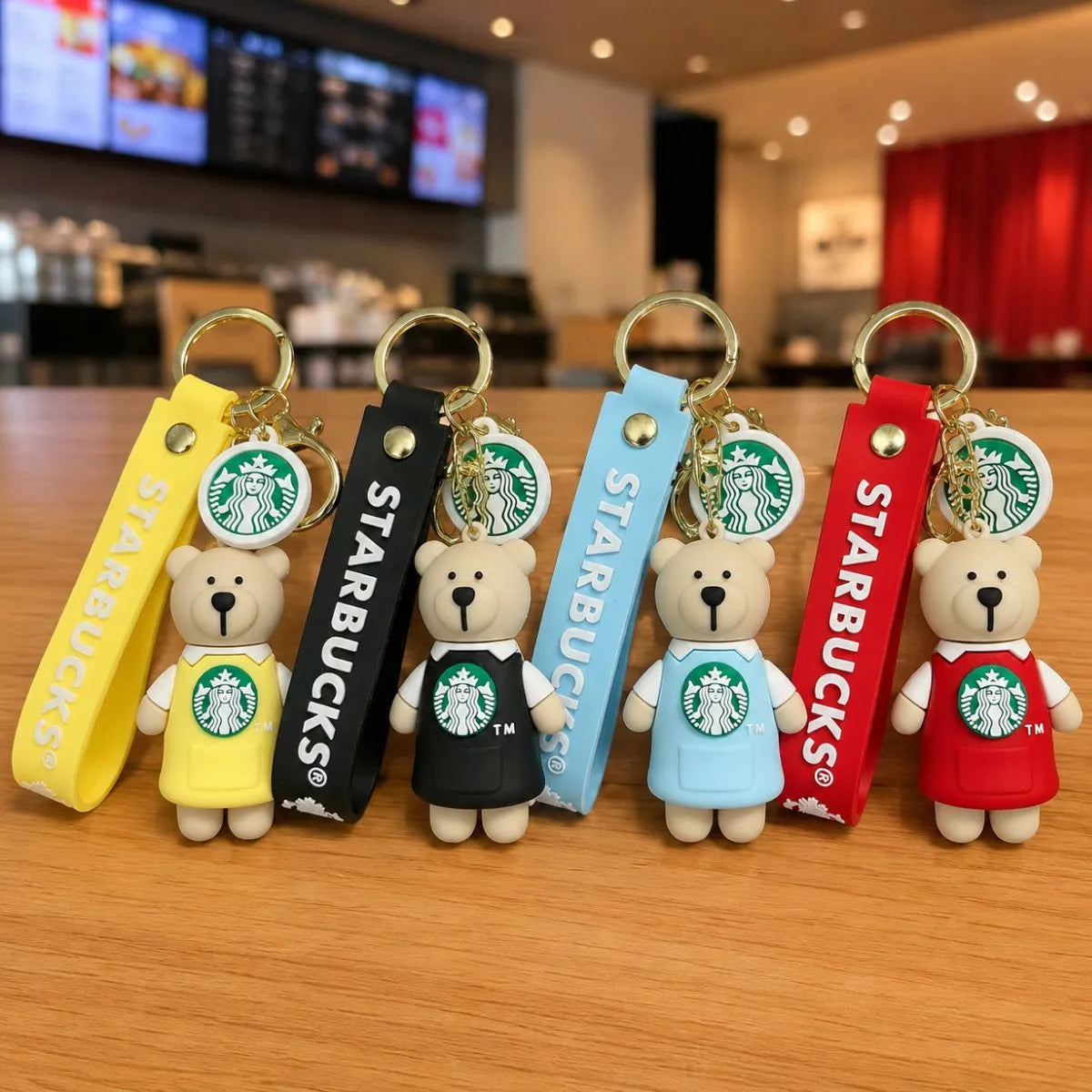 All Variants of Starbucks Bear Keychains - Tinyminymo 