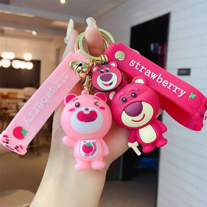 Strawberry Bear 3D Keychain - Tinyminymo