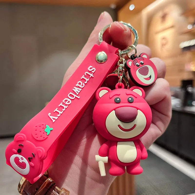 Strawberry Bear 3D Keychain - Tinyminymo
