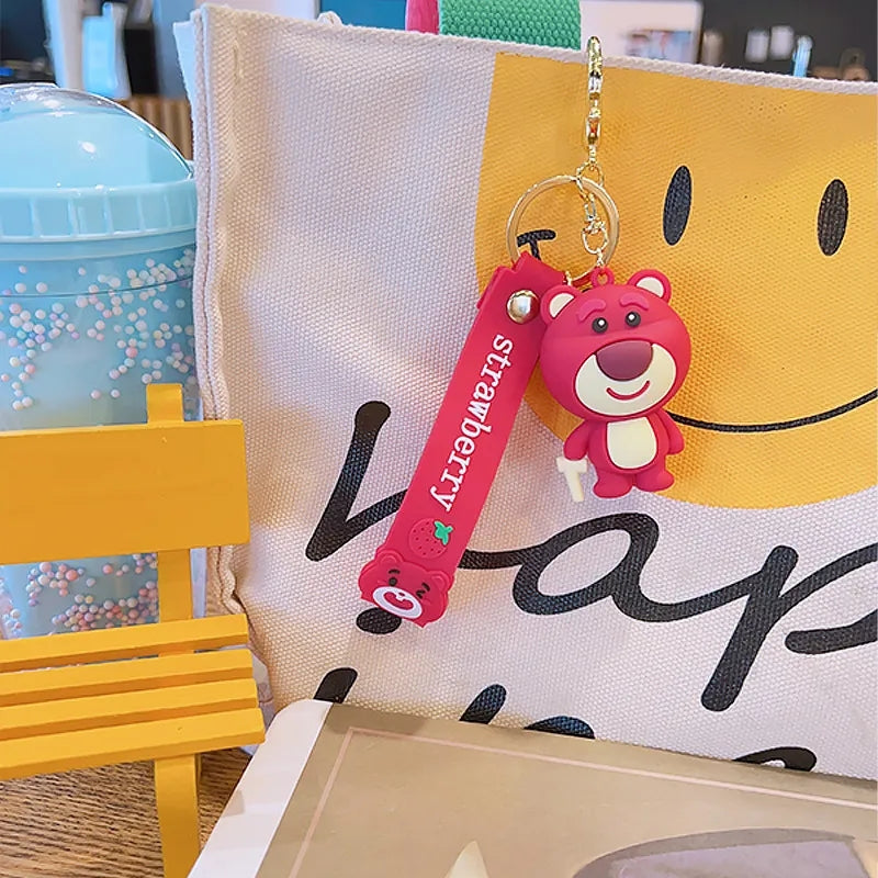 Strawberry Bear 3D Keychain - Tinyminymo