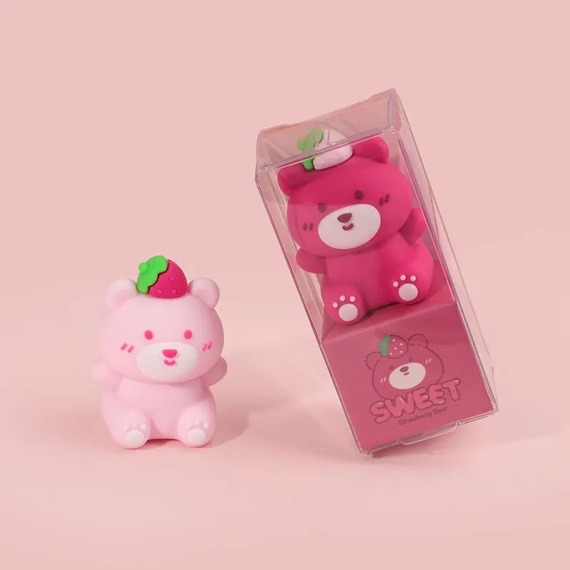 Strawberry Bear Pencil Sharpener - Tinyminymo