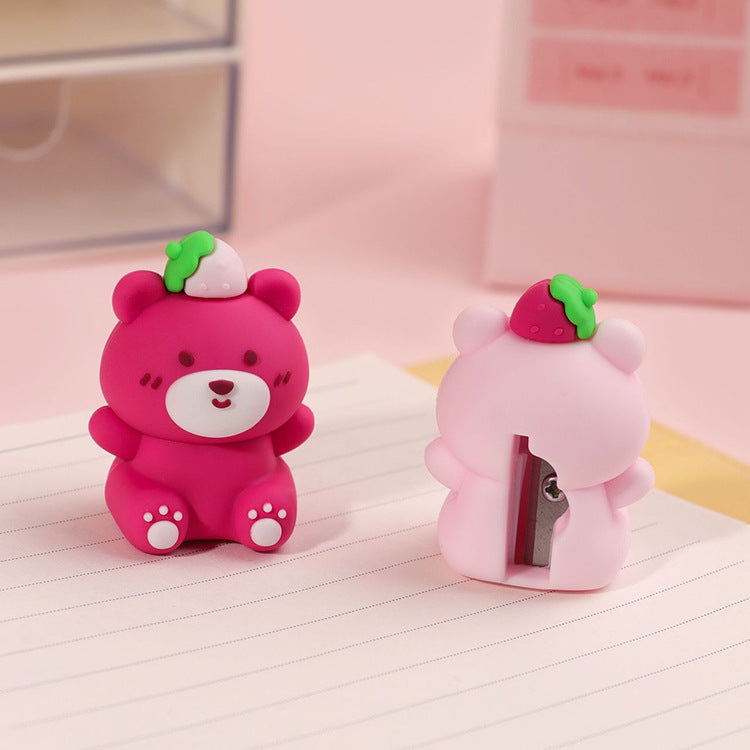 Strawberry Bear Pencil Sharpener - Tinyminymo