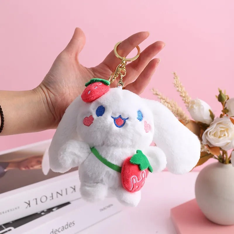 Strawberry Cinnamoroll Plush Keychain - Tinyminymo