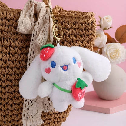 Strawberry Cinnamoroll Plush Keychain - Tinyminymo