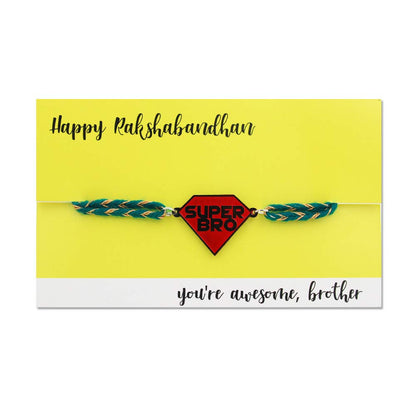 Super Bro Metal Rakhi - Tinyminymo