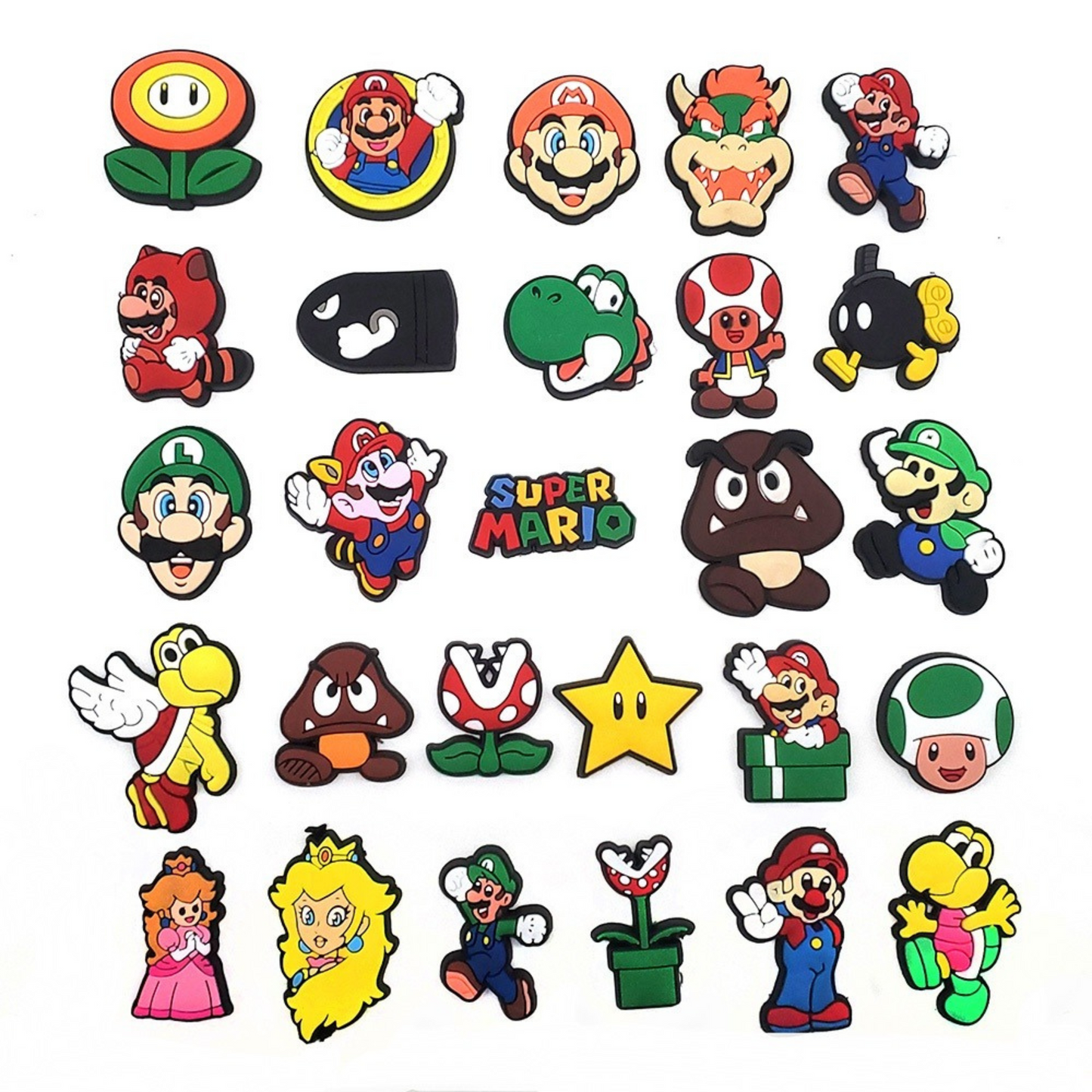 Super Mario Crocs Decoration - Set of 2 - Tinyminymo
