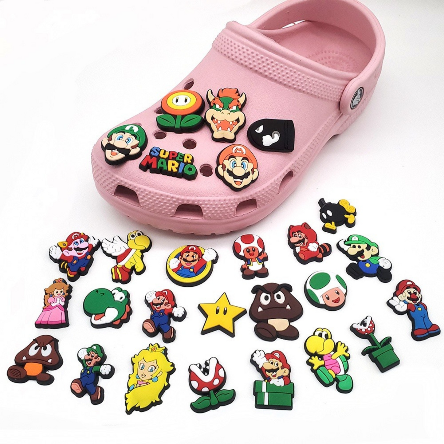 Super Mario Crocs Decoration - Set of 2 - Tinyminymo