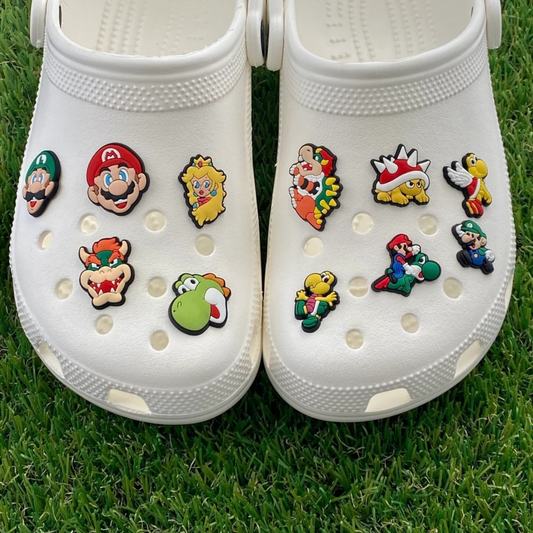 Super Mario Crocs Decoration - Set of 2 - Tinyminymo