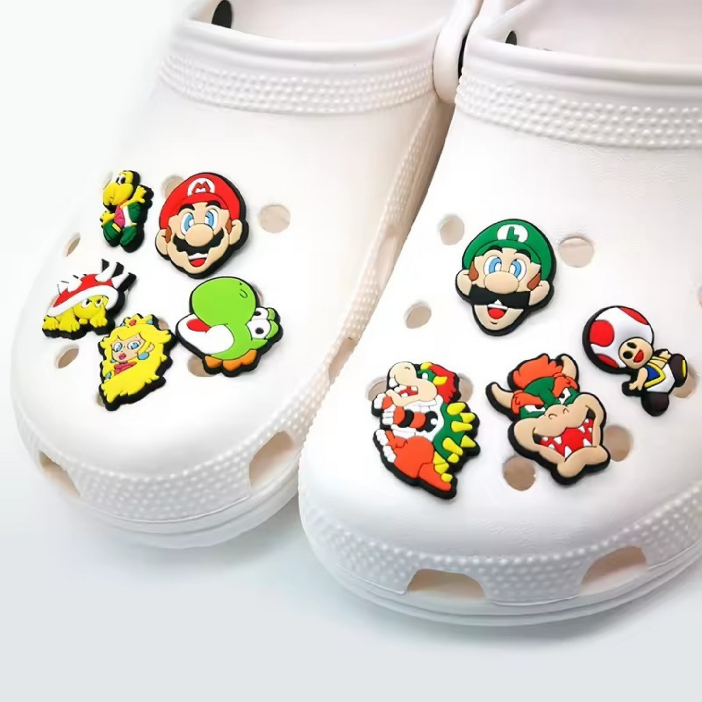 Super Mario Crocs Decoration - Set of 2 - Tinyminymo