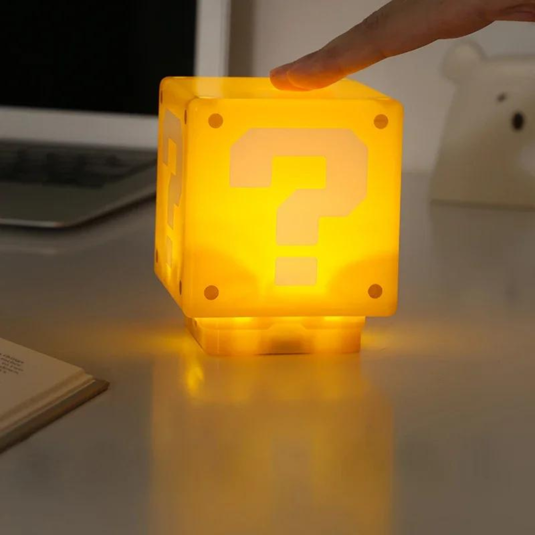 Buy Super Mario Question Brick LED Light with Sound Online from Tinyminymo
