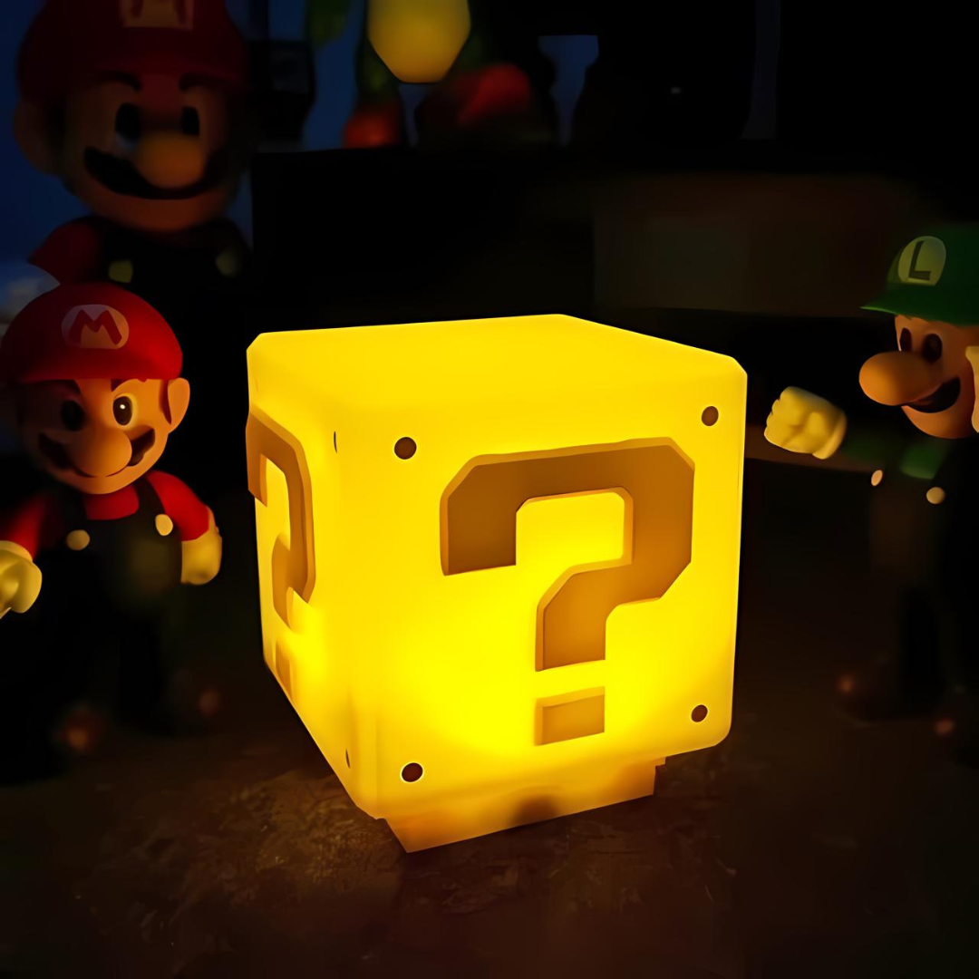 Super Mario Question Brick LED Light with Sound - Tinyminymo