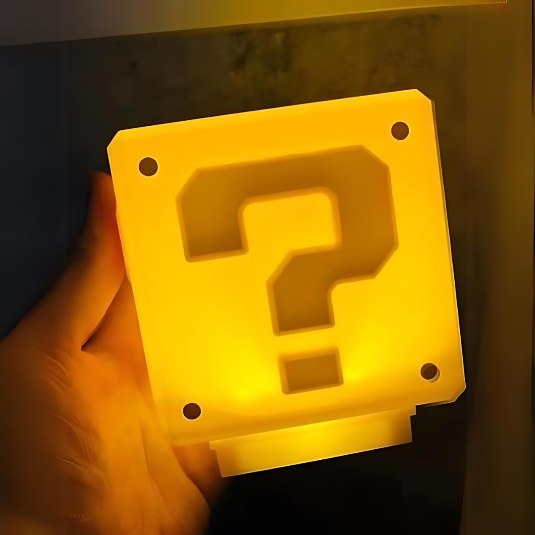 Buy Super Mario Question Brick LED Light with Sound Online from Tinyminymo