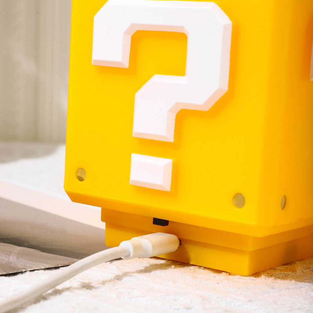 Buy Super Mario Question Brick LED Light with Sound Online from Tinyminymo