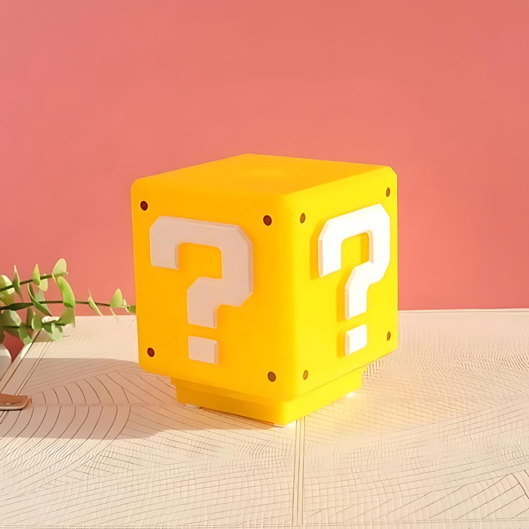 Buy Super Mario Question Brick LED Light with Sound Online from Tinyminymo