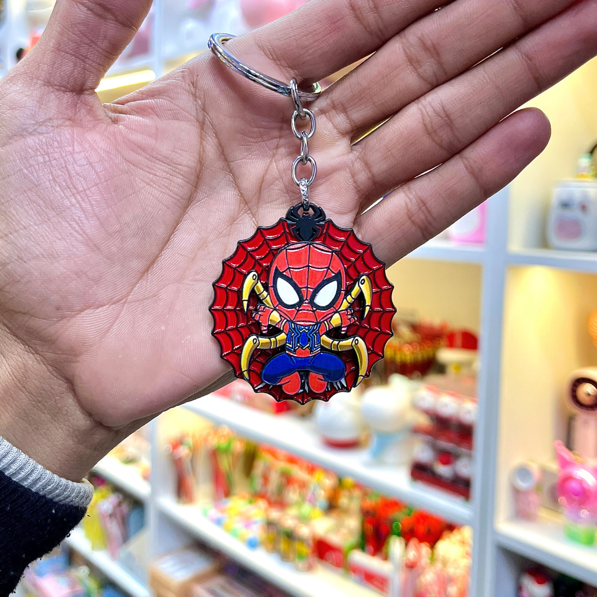 Spiderman Metal Keychain Design B - Tinyminymo