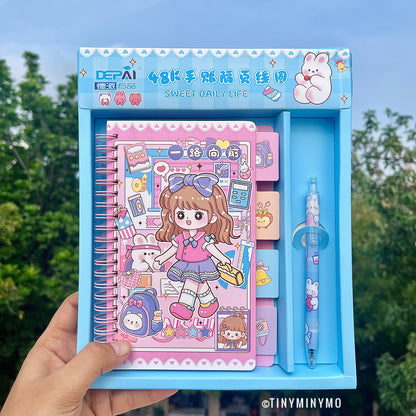 Sweet Daily Life Diary and Pen Set - Tinyminymo