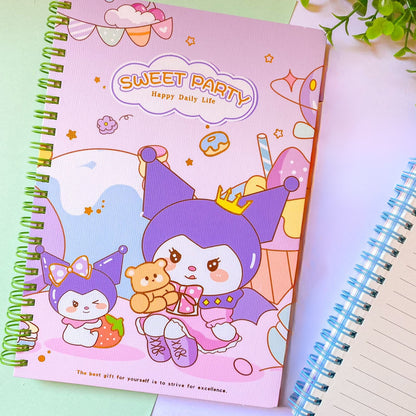 Sweet Party Sanrio Spiral Notebook - Tinyminymo