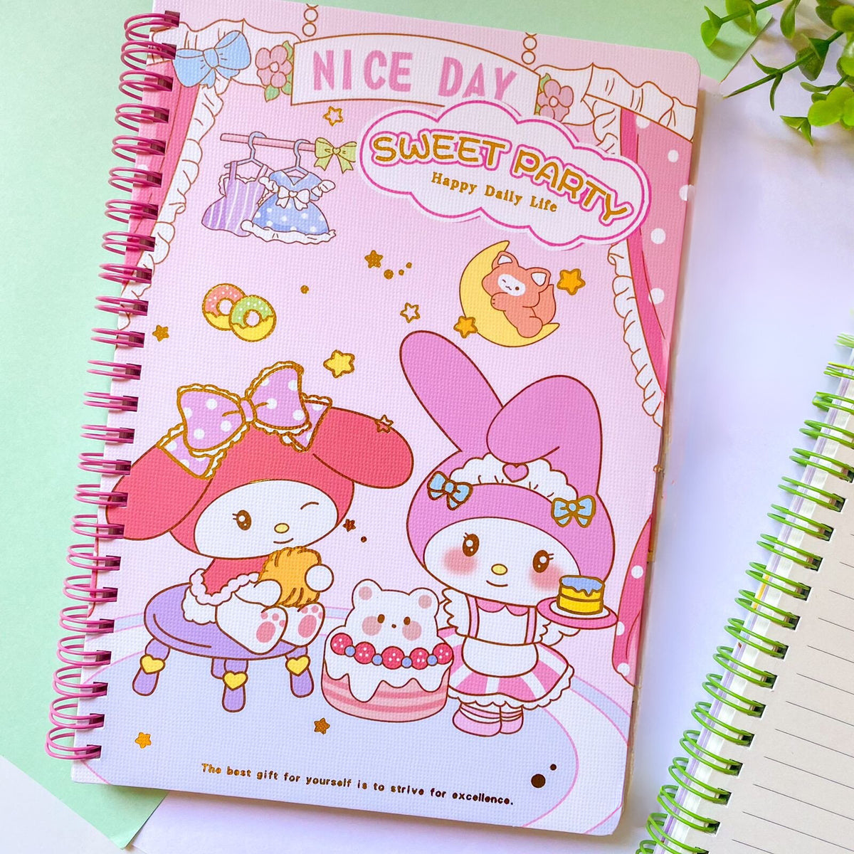Sweet Party Sanrio Spiral Notebook - Tinyminymo