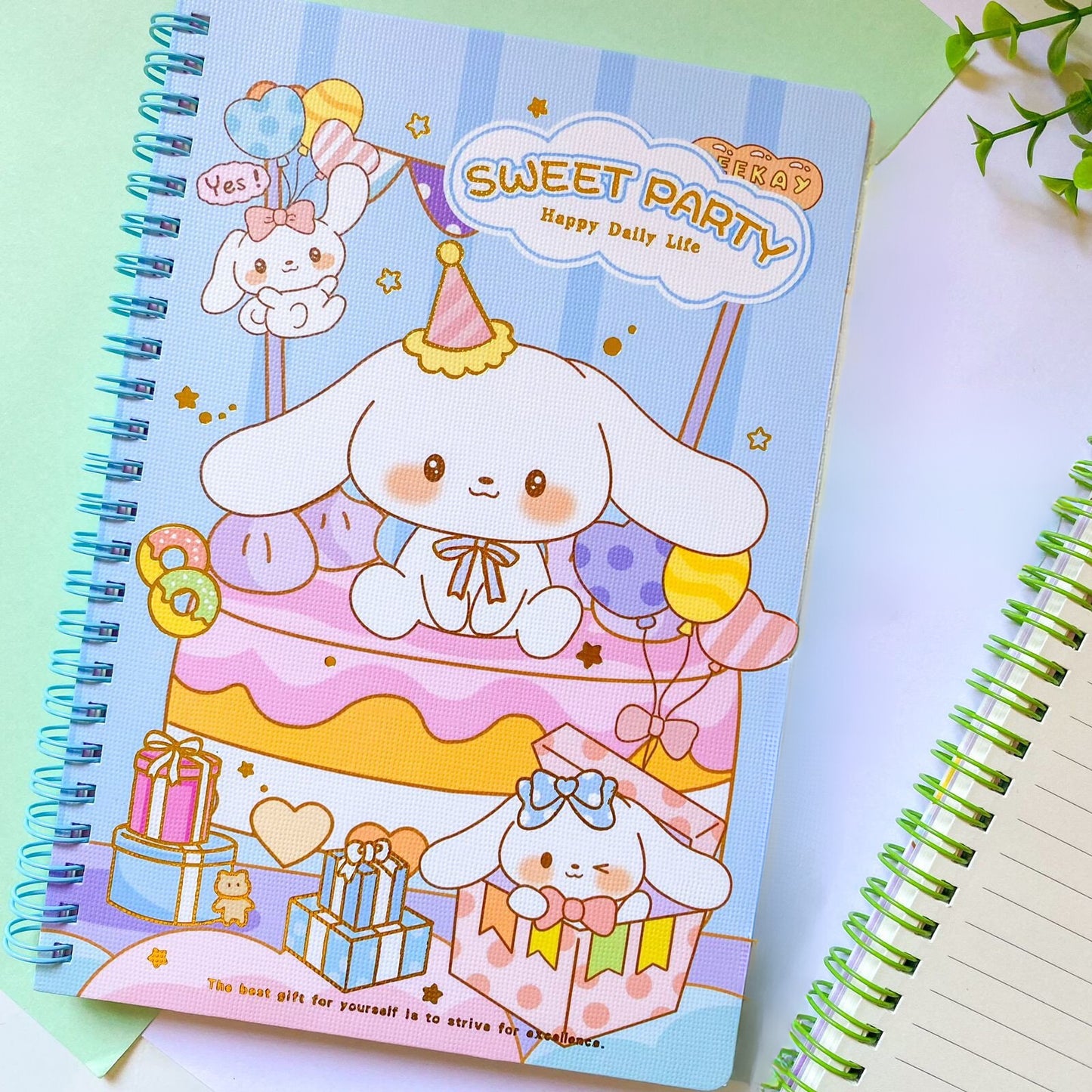 Sweet Party Sanrio Spiral Notebook - Tinyminymo
