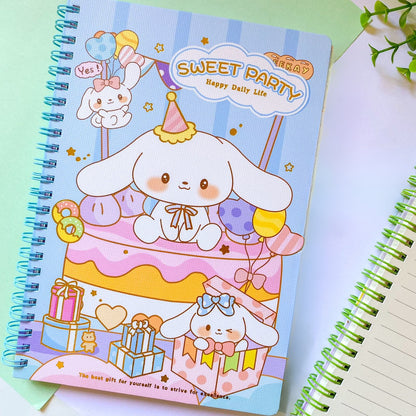Sweet Party Sanrio Spiral Notebook - Tinyminymo